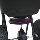 vidaXL Elterítő Fekete 53 x 81,5 x 78 cm PVC és Acél