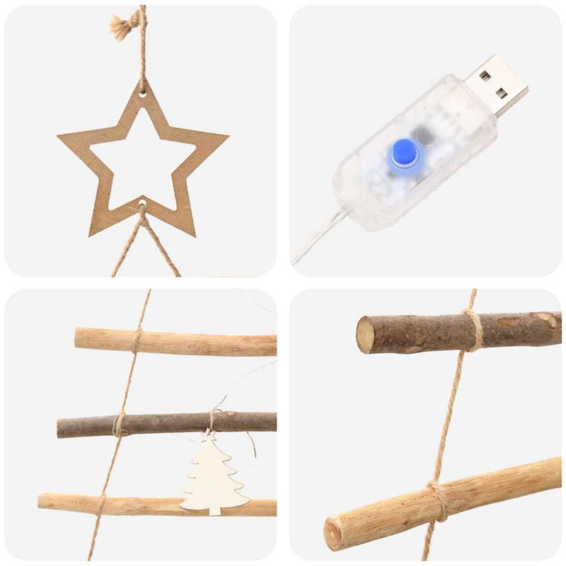 vidaXL Karácsonyfa 50 LED-del Természetes 120 cm tömör kőrisfa