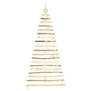 vidaXL Karácsonyfa 100 LED-del Természetes 180 cm tömör kőrisfa