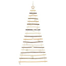 vidaXL Karácsonyfa 100 LED-del Természetes 180 cm tömör kőrisfa