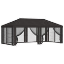 vidaXL Napernyő ponyva oldalfalakkal Antracitszürke 600,5 x 300,5 cm