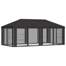 vidaXL Napernyő ponyva oldalfalakkal Antracitszürke 600,5 x 300,5 cm