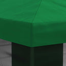 vidaXL Napernyő ponyva oldalfalakkal Zöld 600,5 x 300,5 cm Poliészter