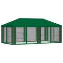 vidaXL Napernyő ponyva oldalfalakkal Zöld 600,5 x 300,5 cm Poliészter