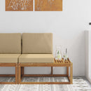 vidaXL Kültéri végleges kanapé párnával Természetes 91 x 63 x 73 cm