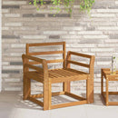 vidaXL Karfa 2 db Természetes 58,5 x 8 x 60 cm Tömör Akácfa