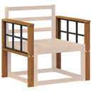 vidaXL Karfa 2 db Természetes 60 x 6 x 61 cm Tömör Akácfa