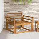 vidaXL Karfa 2 db Természetes 79 x 8 x 60 cm Tömör Akácfa