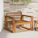 vidaXL Karfa 2 db Természetes 78 x 10 x 61 cm Tömör Akácfa