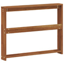 vidaXL Karfa 2 db Természetes 78 x 10 x 61 cm Tömör Akácfa