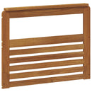 vidaXL Karfa 2 db Természetes 79 x 6 x 61 cm Tömör Akácfa