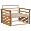 vidaXL Karfa 2 db Természetes 78,5 x 8 x 60 cm Tömör Akácfa
