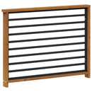 vidaXL Karfa 2 db Természetes 80 x 6 x 61 cm Tömör Akácfa