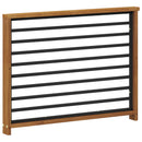 vidaXL Karfa 2 db Természetes 80 x 6 x 61 cm Tömör Akácfa