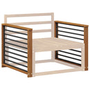 vidaXL Karfa 2 db Természetes 80 x 6 x 61 cm Tömör Akácfa