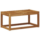 vidaXL Kültéri Zsámoly Pad Természetes 79 x 43 x 37 cm Tömör Akácfa