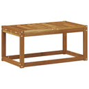 vidaXL Kültéri Zsámoly Pad Természetes 79 x 43 x 37 cm Tömör Akácfa