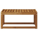 vidaXL Kültéri Zsámoly Pad Természetes 79 x 43 x 37 cm Tömör Akácfa