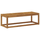 vidaXL Kültéri Szék Pad Természetes 115 x 43 x 37 cm Tömör Akácfa