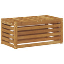 vidaXL Kültéri Szék Pad Természetes 79 x 43 x 37 cm Tömör Akácfa