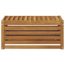 vidaXL Kültéri Szék Pad Természetes 79 x 43 x 37 cm Tömör Akácfa