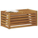 vidaXL Kültéri Szék Pad Természetes 79 x 43 x 37 cm Tömör Akácfa