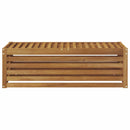 vidaXL Kültéri Szék Pad Természetes 115 x 43 x 37 cm Tömör Akácfa
