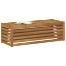 vidaXL Kültéri Szék Pad Természetes 115 x 43 x 37 cm Tömör Akácfa