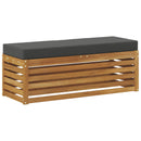 vidaXL Székpad Természetes és antracit 115 x 43 x 37 cm Tömör Akácfa