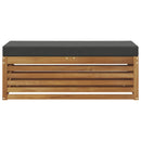 vidaXL Székpad Természetes és antracit 115 x 43 x 37 cm Tömör Akácfa
