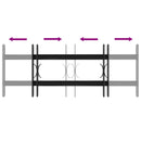 vidaXL Ablak Rács 76 x 30 cm Porszórt acél Fekete