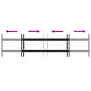 vidaXL Ablak Rács 115 x 30 cm Porszórt acél Fekete