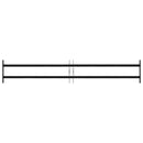 vidaXL Ablak Rács 176 x 30 cm Porszórt acél Fekete