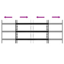 vidaXL Ablak Rács 116 x 45 cm Porszórt acél Fekete