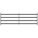 vidaXL Ablak Rács 175 x 60 cm Porszórt acél Fekete