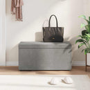 vidaXL Zsámoly Világosszürke 81 x 41 x 40 cm Bársony és Műanyag Fa