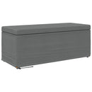 vidaXL Zsámoly Sötétszürke 101 x 41 x 40 cm Szövet és faszerkezet