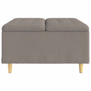 vidaXL Tároló oszmán párnával Tópszínű 80 x 80 x 45 cm szövet