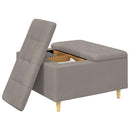 vidaXL Tároló oszmán párnával Tópszínű 80 x 80 x 45 cm szövet