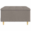 vidaXL Tároló oszmán párnával Tópszínű 80 x 80 x 45 cm szövet
