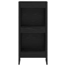 vidaXL Könyvespolc Fekete tölgy 80 x 30 x 155 cm Faanyag