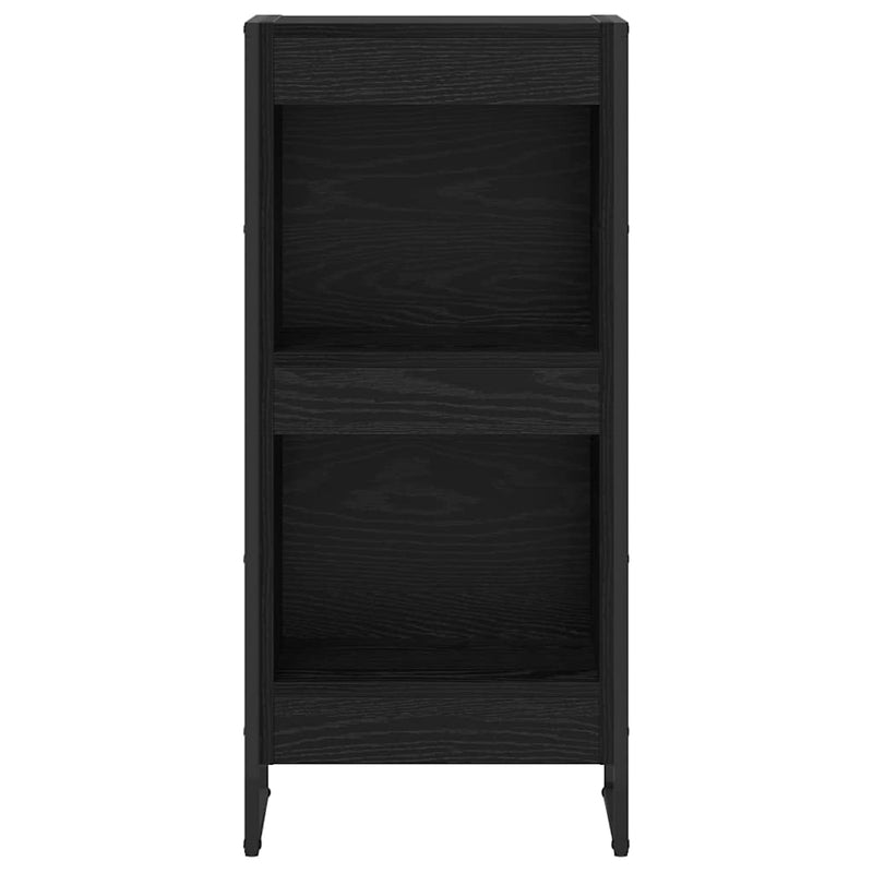 vidaXL Könyvespolc Fekete tölgy 80 x 30 x 155 cm Faanyag