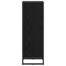 vidaXL Könyvespolc Fekete tölgy 40 x 30 x 86,5 cm Faanyag