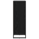 vidaXL Könyvespolc Fekete tölgy 80 x 30 x 155 cm Faanyag