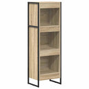 vidaXL Könyvespolc Sonoma 40 x 30 x 121 cm Faanyag