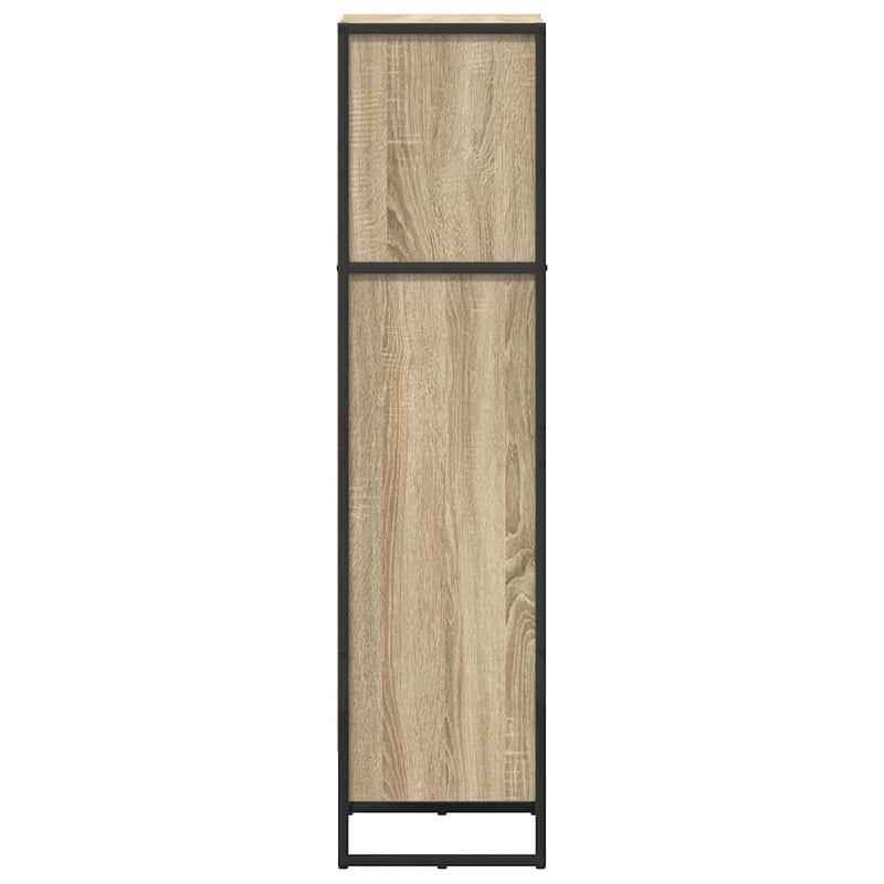 vidaXL Könyvespolc Sonoma 80 x 30 x 155 cm Faanyag