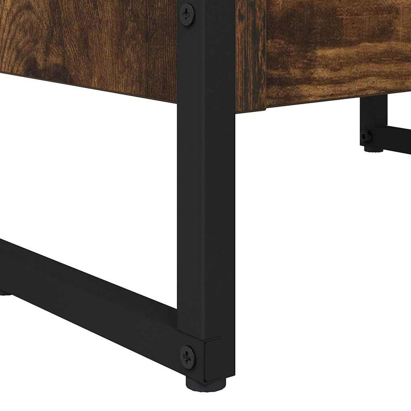 vidaXL Könyvespolc Füstös tölgy 80 x 30 x 155 cm Faanyag