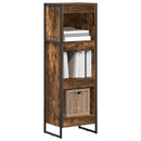 vidaXL Könyvespolc Füstös tölgy 40 x 30 x 121 cm Faanyag
