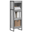 vidaXL Könyvespolc Szürke Sonoma 40 x 30 x 121 cm Faanyag
