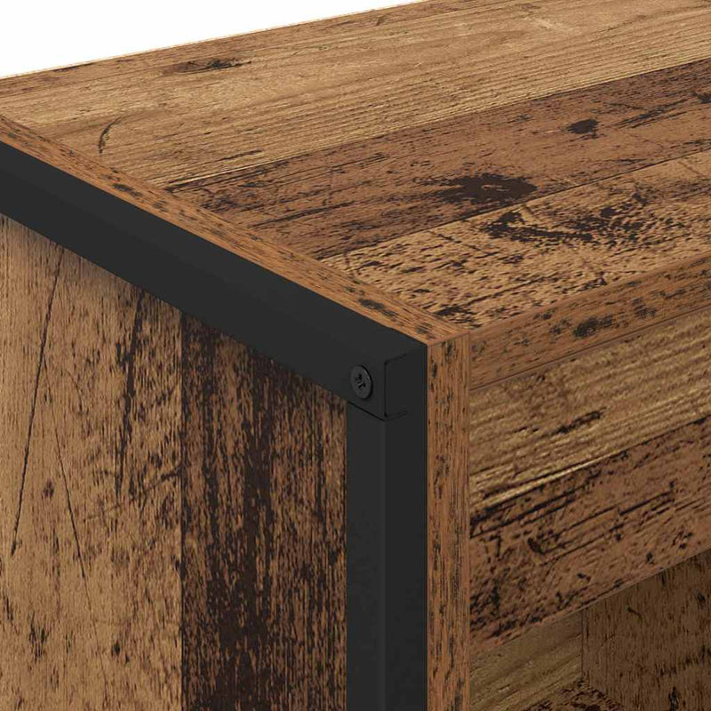 vidaXL Könyvespolc Öreg fa 80 x 30 x 155 cm Faanyag